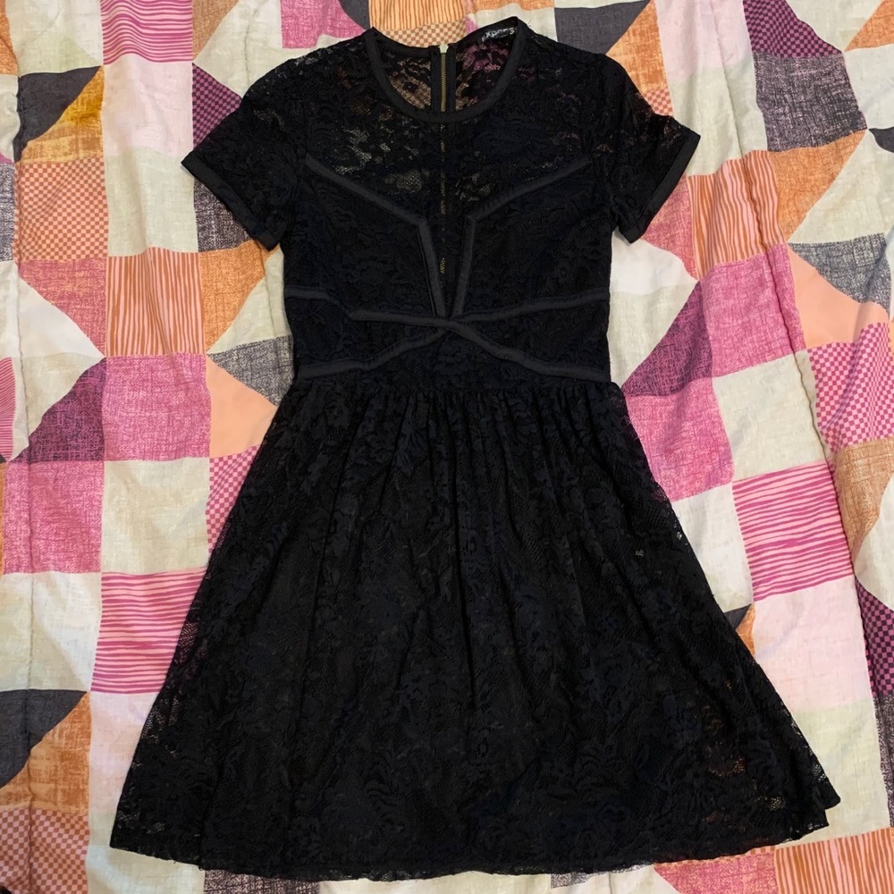 Express Black Lace Dress Size XS/TP